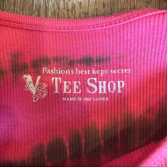 Pink Tie-Dye Ribbed Tank - Picture 6 of 7